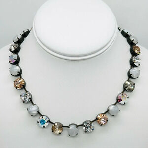 Sabika Crystal Pearlescent AB Necklace